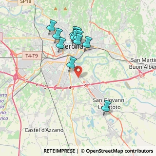 Mappa Via Malaspina Spinetta, 37134 Verona VR, Italia (3.75364)