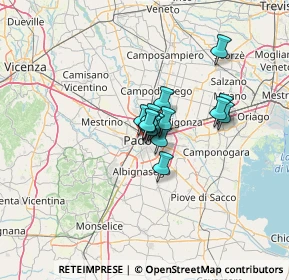 Mappa Via Fiume, 35139 Padova PD, Italia (6.88357)