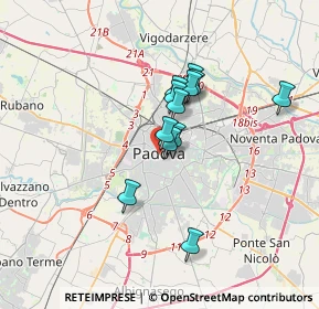 Mappa Via Fiume, 35139 Padova PD, Italia (2.50167)