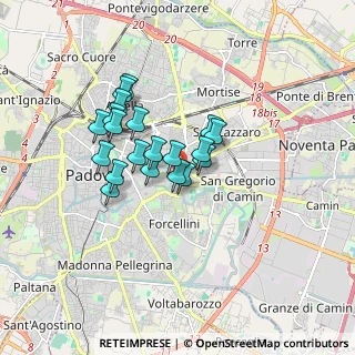 Mappa Via Rolandino, 35131 Padova PD, Italia (1.2835)