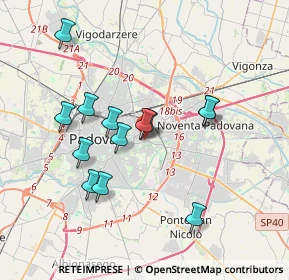 Mappa Via Domenico Turazza, 35122 Padova PD, Italia (3.35462)