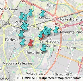 Mappa Via Domenico Turazza, 35122 Padova PD, Italia (1.55667)