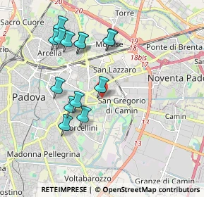 Mappa Via Domenico Turazza, 35122 Padova PD, Italia (1.85714)