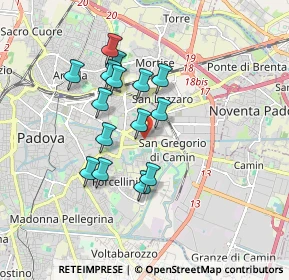 Mappa Via Domenico Turazza, 35122 Padova PD, Italia (1.484)