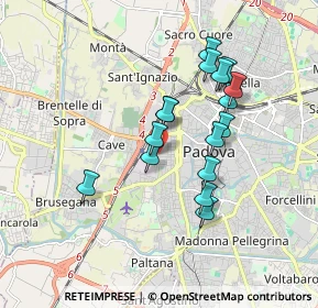 Mappa Via Palestro, 35143 Padova PD, Italia (1.52938)