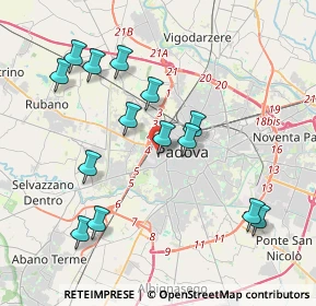 Mappa Via Palestro, 35143 Padova PD, Italia (3.94143)