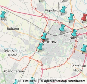 Mappa Via Monte Pasubio, 35141 Padova PD, Italia (6.32357)