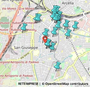 Mappa Via Arco Valaresso, 35133 Padova PD, Italia (0.8815)