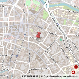Mappa Via San Biagio, 40, 35121 Padova, Padova (Veneto)