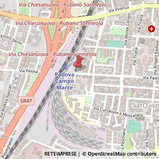 Mappa Via Palestro, 58, 35138 Padova, Padova (Veneto)