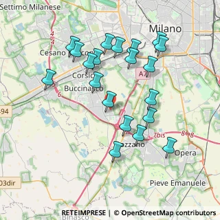 Mappa Via Sicilia, 20090 Assago MI, Italia (3.8425)