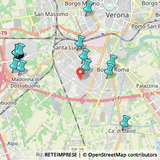Mappa Via Giovanni Virginio Schiapparelli, 37135 Verona VR, Italia (3.008)