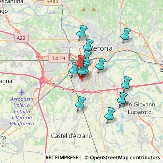 Mappa Via Giovanni Virginio Schiapparelli, 37135 Verona VR, Italia (3.01143)