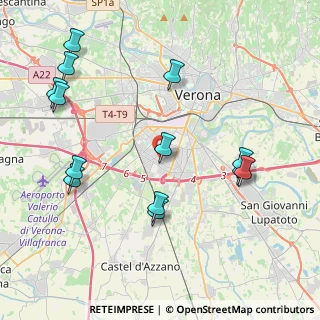 Mappa Via Giovanni Virginio Schiapparelli, 37135 Verona VR, Italia (4.69692)