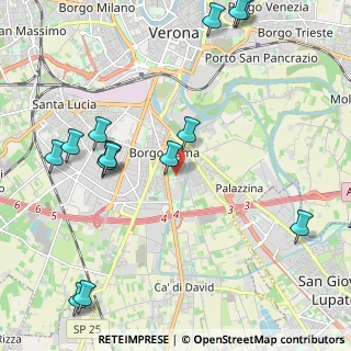Mappa Via Tunisi, 37134 Verona VR, Italia (2.64214)