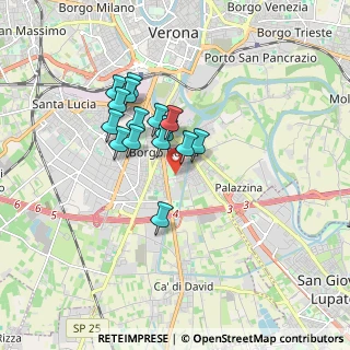 Mappa Via Tunisi, 37134 Verona VR, Italia (1.31467)