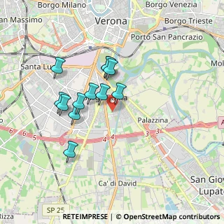 Mappa Via Tunisi, 37134 Verona VR, Italia (1.48583)