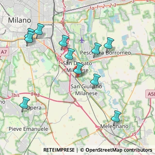 Mappa Via Bettolino, 20098 San Giuliano Milanese MI, Italia (4.38455)