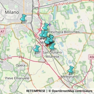 Mappa Via Bettolino, 20098 San Giuliano Milanese MI, Italia (2.07)