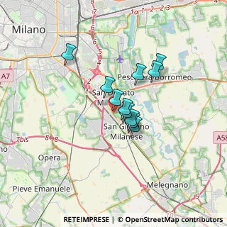 Mappa Via Bettolino, 20098 San Giuliano Milanese MI, Italia (2.26909)