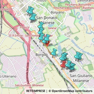 Mappa Via Bettolino, 20098 San Giuliano Milanese MI, Italia (1.0855)