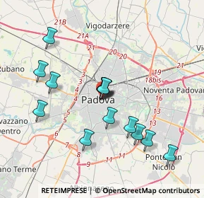 Mappa Via Marsilio da Padova, 35126 Padova PD, Italia (3.39071)