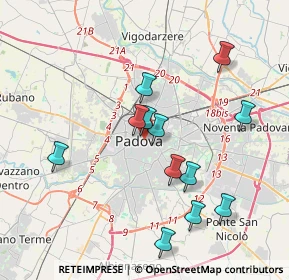 Mappa P.za della Garzeria, 35139 Padova PD, Italia (3.62417)