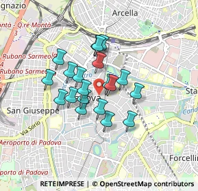 Mappa Via Marsilio da Padova, 35126 Padova PD, Italia (0.624)