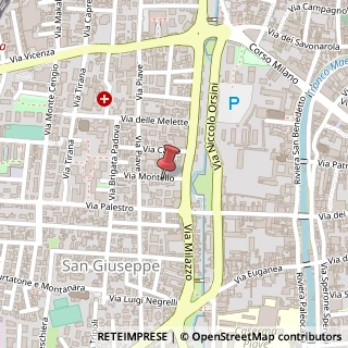 Mappa Via Montello, 3, 35138 Padova, Padova (Veneto)