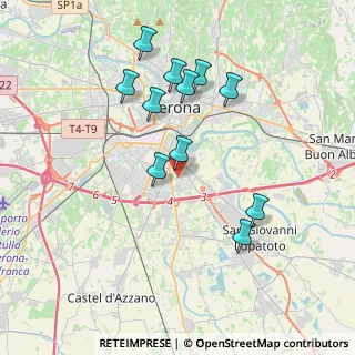 Mappa Via Algeri, 37134 Verona VR, Italia (3.61182)