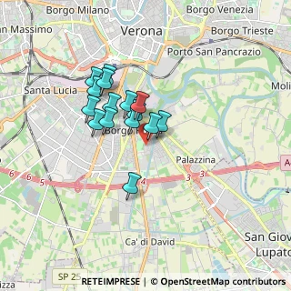 Mappa Via Algeri, 37134 Verona VR, Italia (1.296)