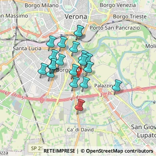 Mappa Via Algeri, 37134 Verona VR, Italia (1.3745)