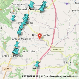 Mappa Via Cazzola, 36024 Mossano VI, Italia (2.916)