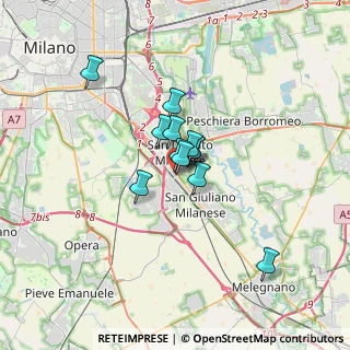 Mappa Via Brenta, 20097 San Donato Milanese MI, Italia (2.02333)