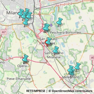 Mappa Via Adige, 20097 San Donato Milanese MI, Italia (4.96867)