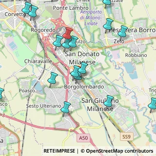 Mappa Via Adige, 20097 San Donato Milanese MI, Italia (2.7735)