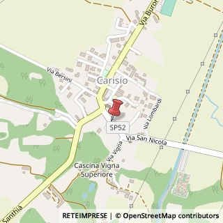 Mappa Via San Nicola,  22, 13040 Carisio, Vercelli (Piemonte)