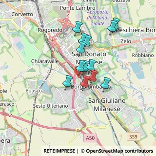 Mappa Via Ferruccio Parri, 20097 San Donato Milanese MI, Italia (1.36308)