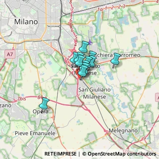 Mappa Via Ferruccio Parri, 20097 San Donato Milanese MI, Italia (1.69167)