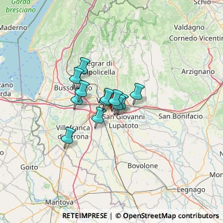 Mappa Via Pietro di Sacco, 37134 Verona VR, Italia (7.61667)