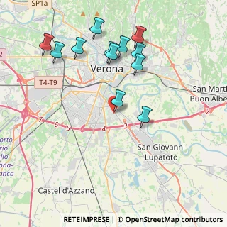 Mappa Via Pietro di Sacco, 37134 Verona VR, Italia (4.15917)