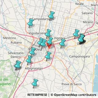 Mappa Padova, 35129 Noventa padovana PD, Italia (8.6585)