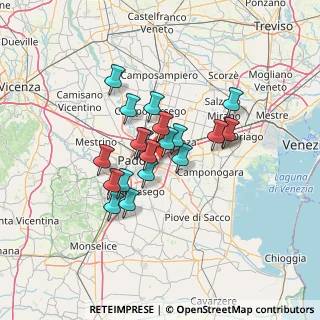 Mappa Padova, 35129 Noventa padovana PD, Italia (9.8825)