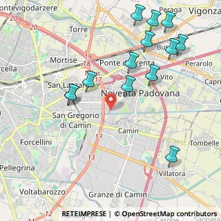 Mappa Padova, 35129 Noventa padovana PD, Italia (2.38846)