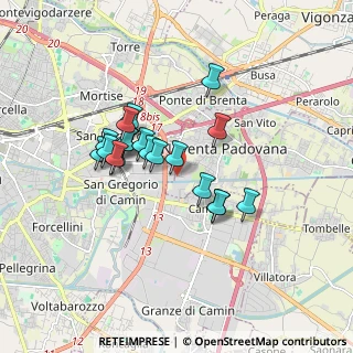 Mappa Via Della, 35027 Noventa padovana PD, Italia (1.385)