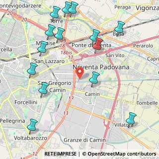 Mappa Padova, 35129 Noventa padovana PD, Italia (2.70786)