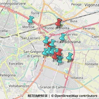Mappa Padova, 35129 Noventa padovana PD, Italia (1.27375)
