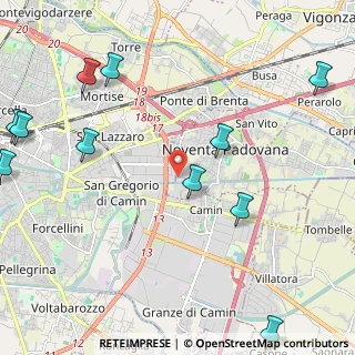Mappa Padova, 35129 Noventa padovana PD, Italia (2.96273)