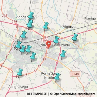 Mappa Padova, 35129 Noventa padovana PD, Italia (4.60286)