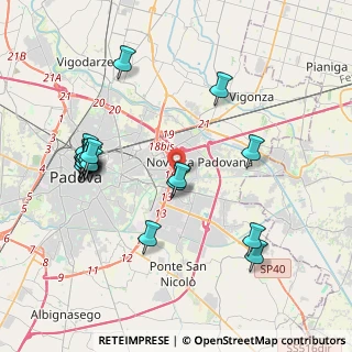 Mappa Padova, 35129 Noventa padovana PD, Italia (4.26263)
